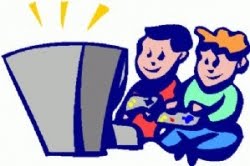 Children Playing Games Clipart