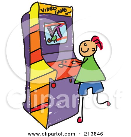 Children Playing Games Clipart