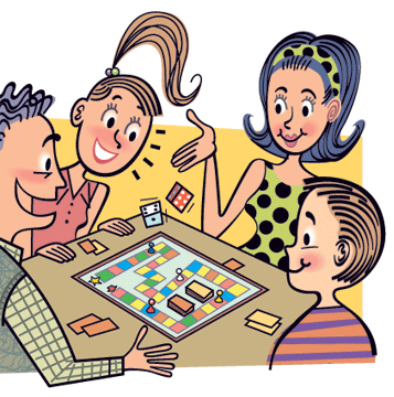 Children Playing Games Clipart