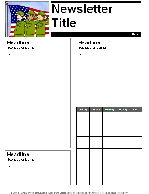Fun Newsletter Templates Free