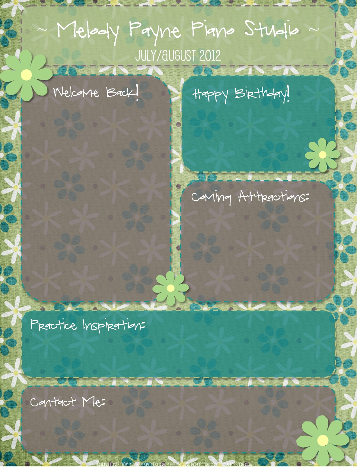 Fun Newsletter Templates Free