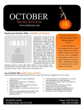Newsletter Templates For Word 2010