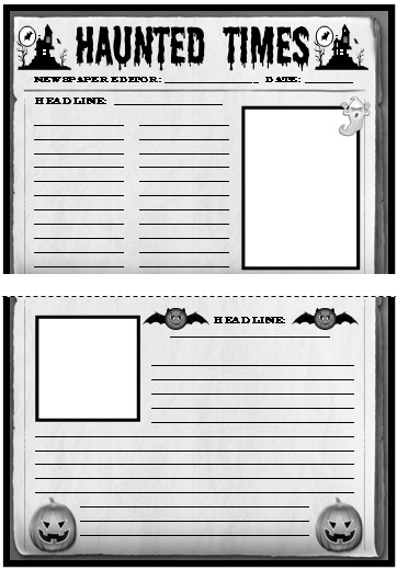 Newspaper Article Template For Kids Printable