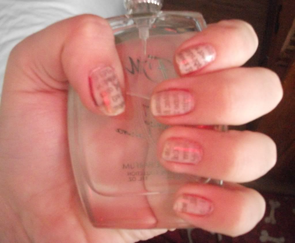 Newspaper Nails With Water