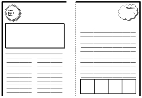 Newspaper Template For Word