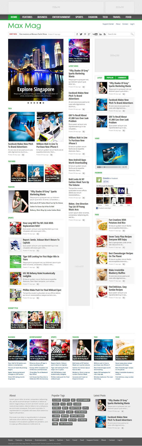 Newspaper Template Photoshop Elements